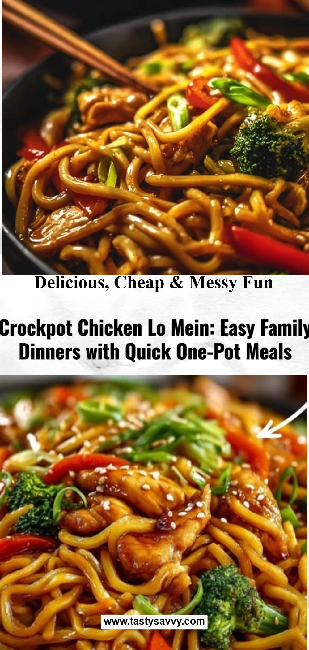 Crockpot Chicken Noodles