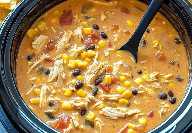 Crockpot Chicken Tortilla Soup