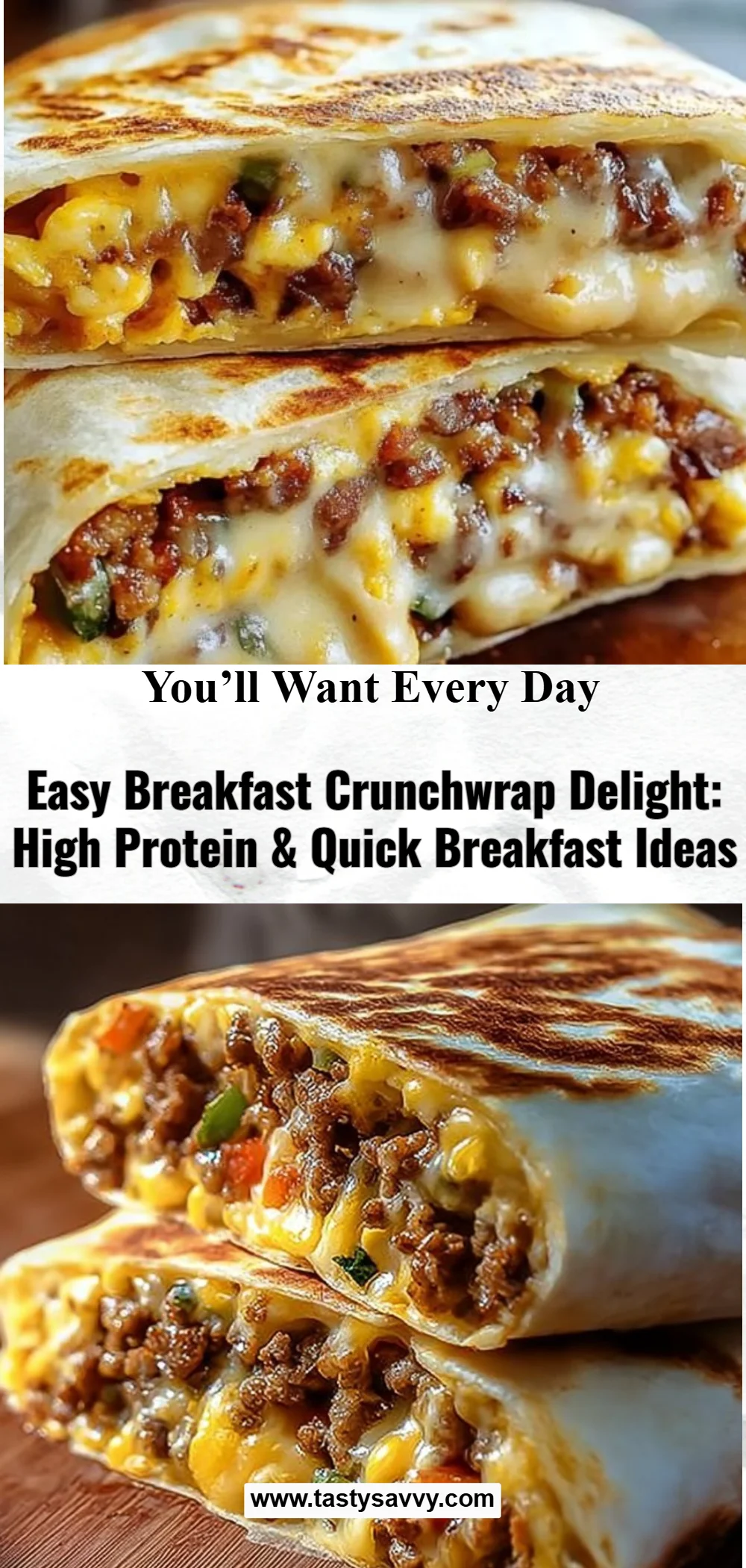 Easy Breakfast Crunchwrap Delight