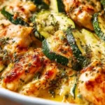 Delicious easy chicken zucchini bake with fresh ingredients