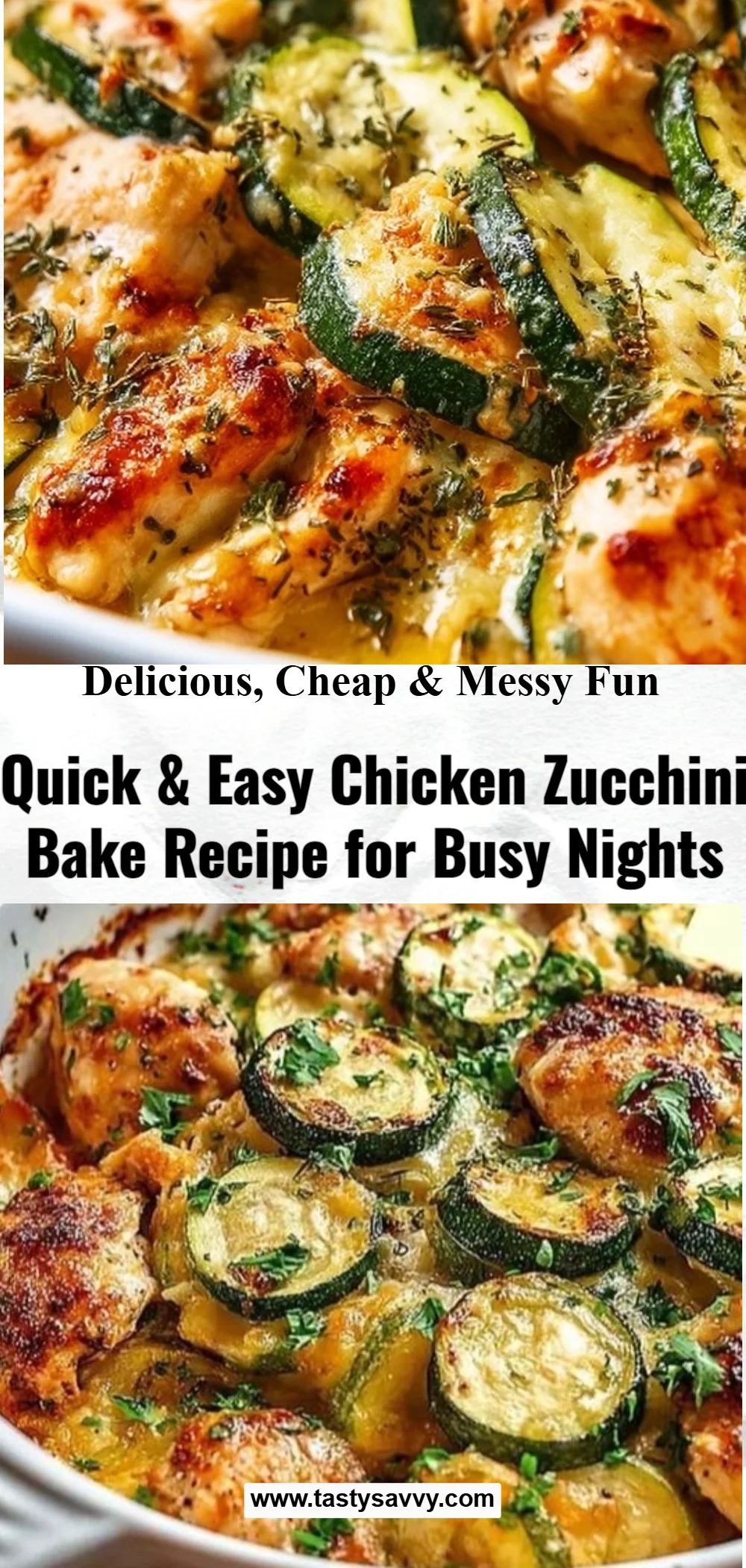 Easy Chicken Zucchini Bake