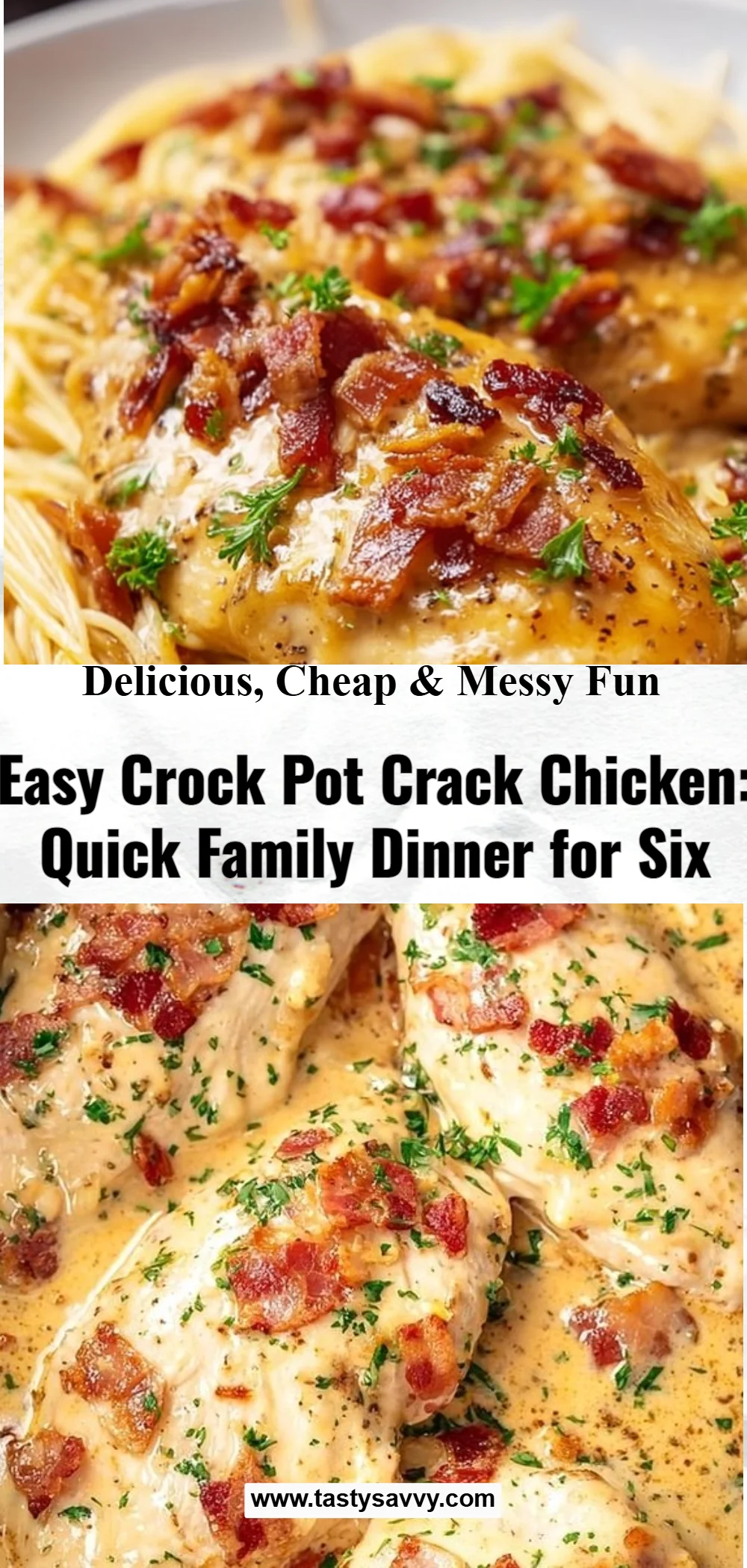 Easy Crock Pot Crack Chicken