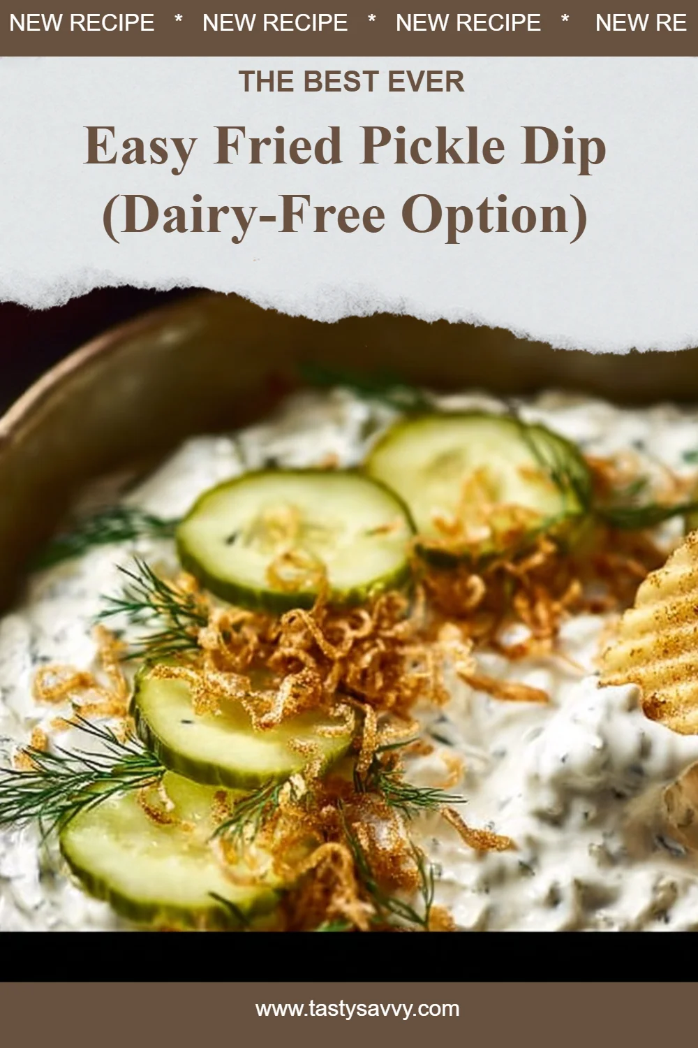 Easy Fried Pickle Dip (Dairy-Free Option) Fried Pickle Dip Easy Fried Pickle Dip (Dairy-Free Option)