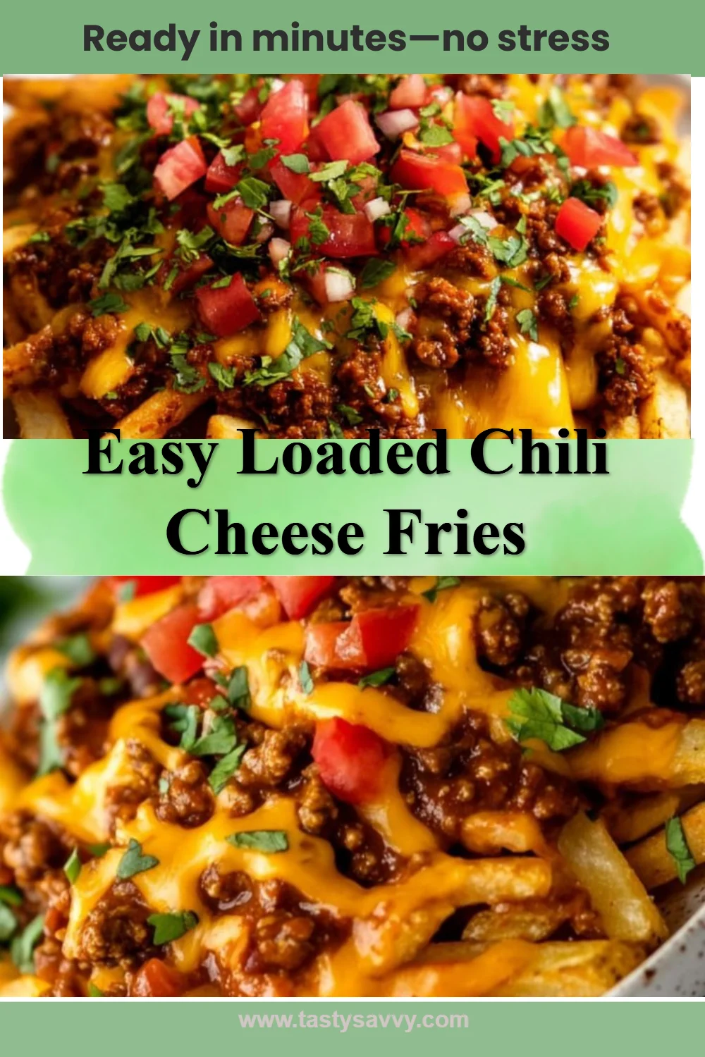 Easy Loaded Chili Cheese Fries