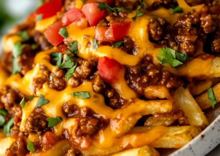 Easy Loaded Chili Cheese Fries chili cheese fries Easy Loaded Chili Cheese Fries