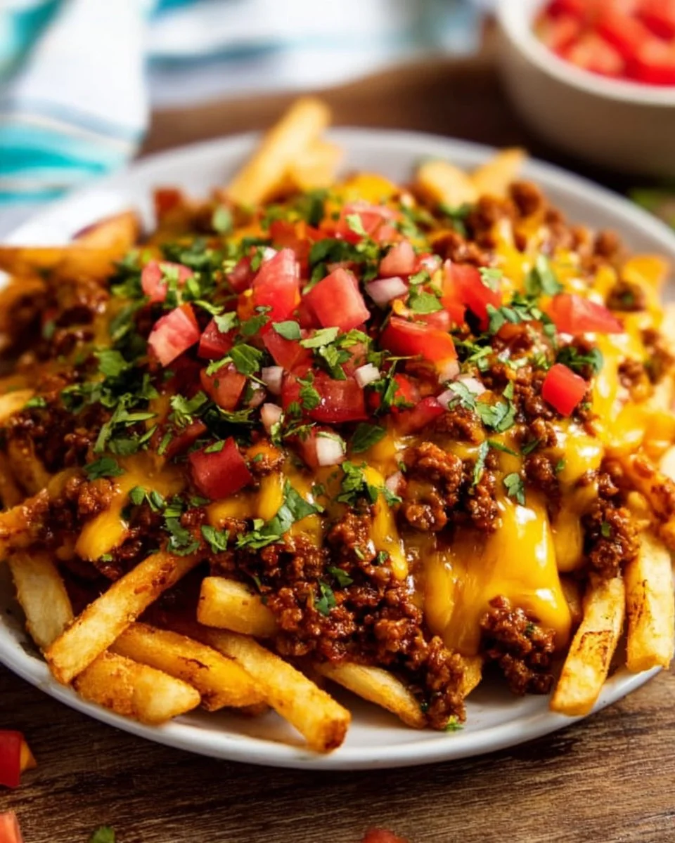 Easy Loaded Chili Cheese Fries