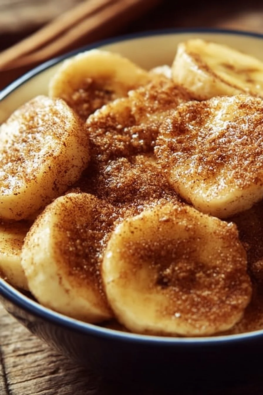 Easy one-bowl baked cinnamon banana breakfast recipe