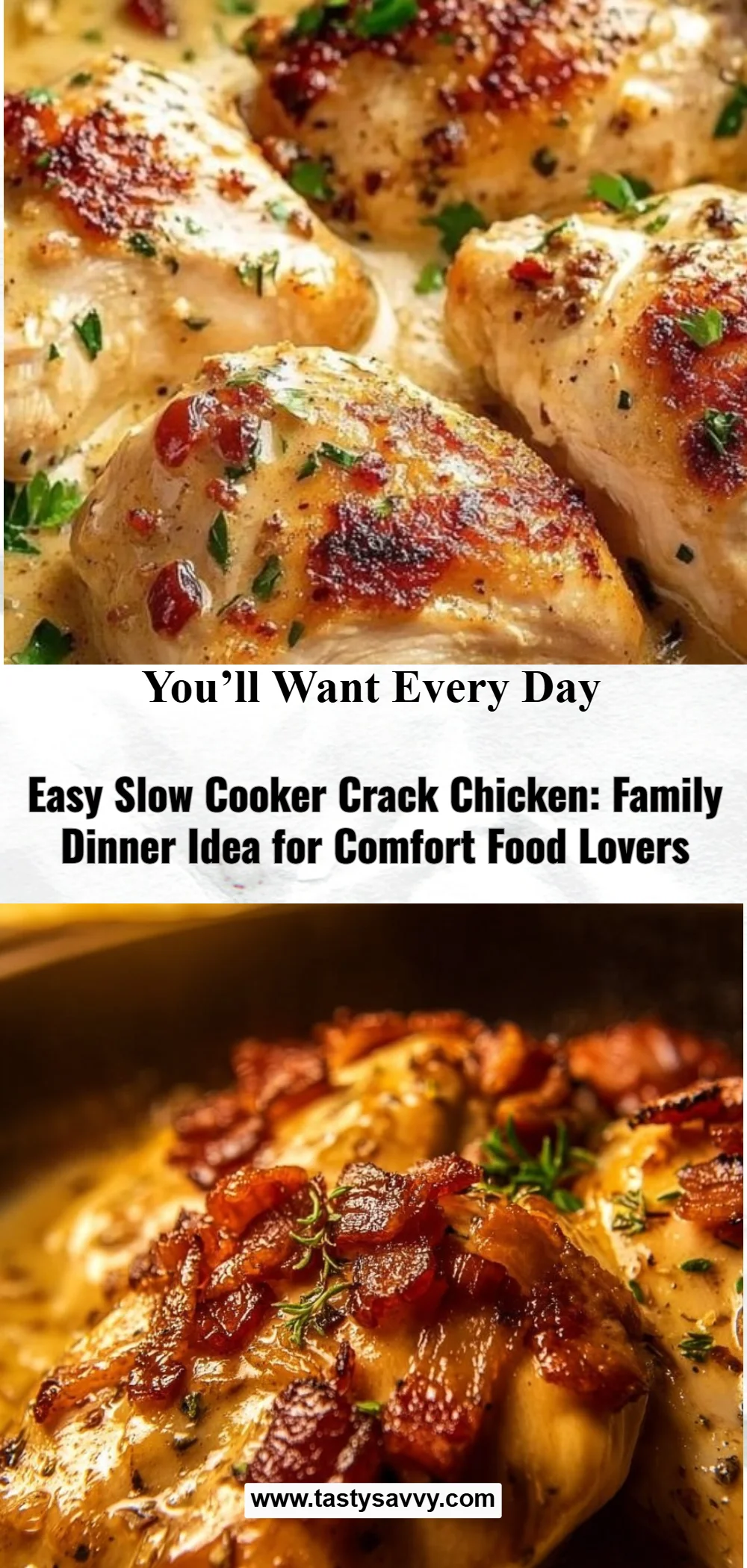 Easy Slow Cooker Crack Chicken