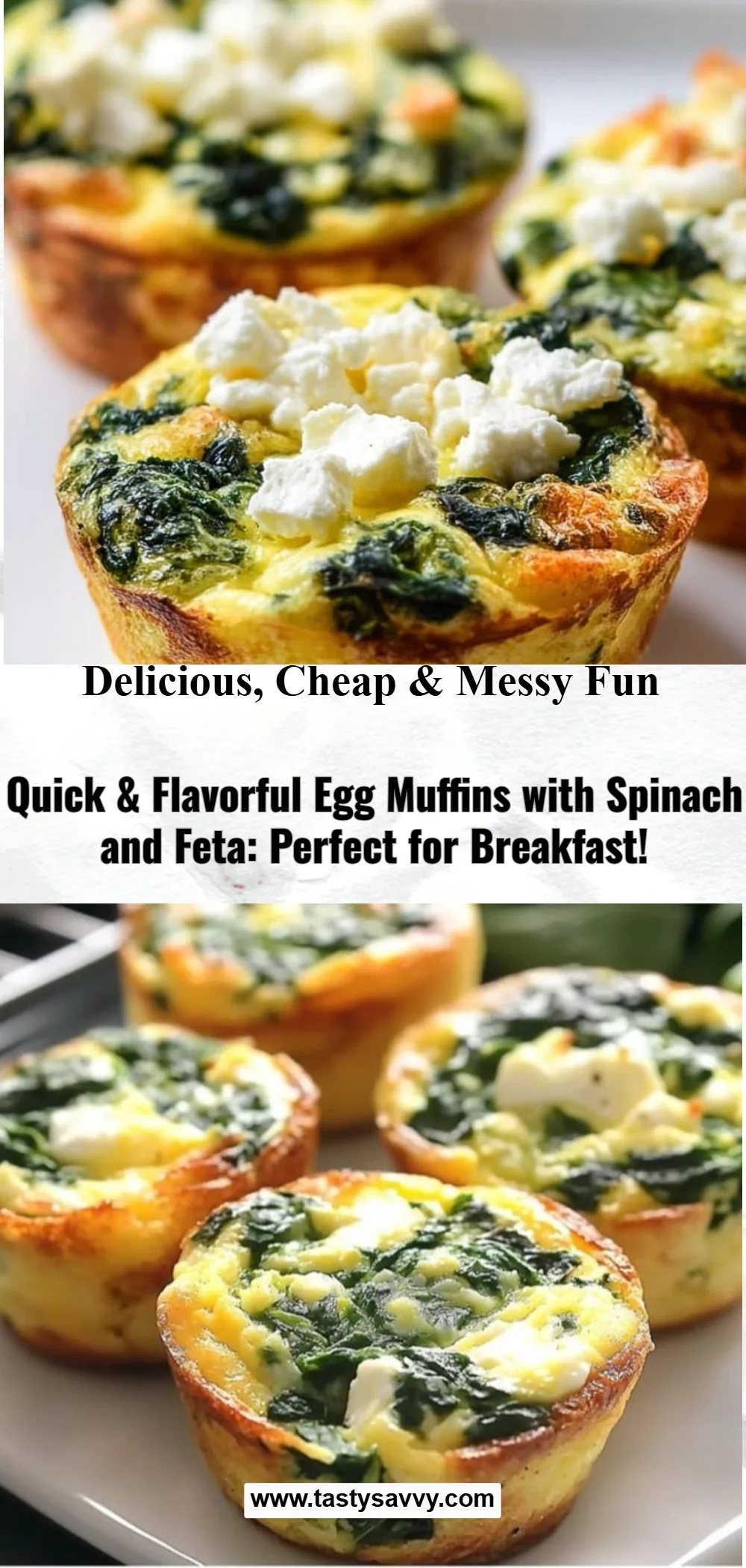 Egg Muffins with Spinach and Feta