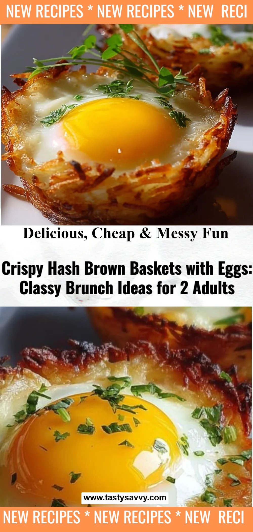 Eggs in Crispy Hash Brown Baskets