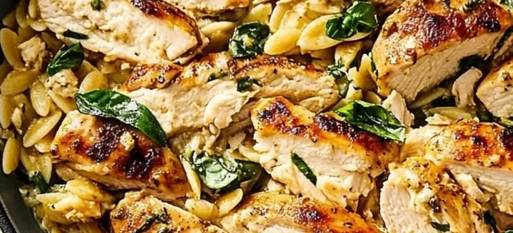 Flavorful Mediterranean Chicken Orzo