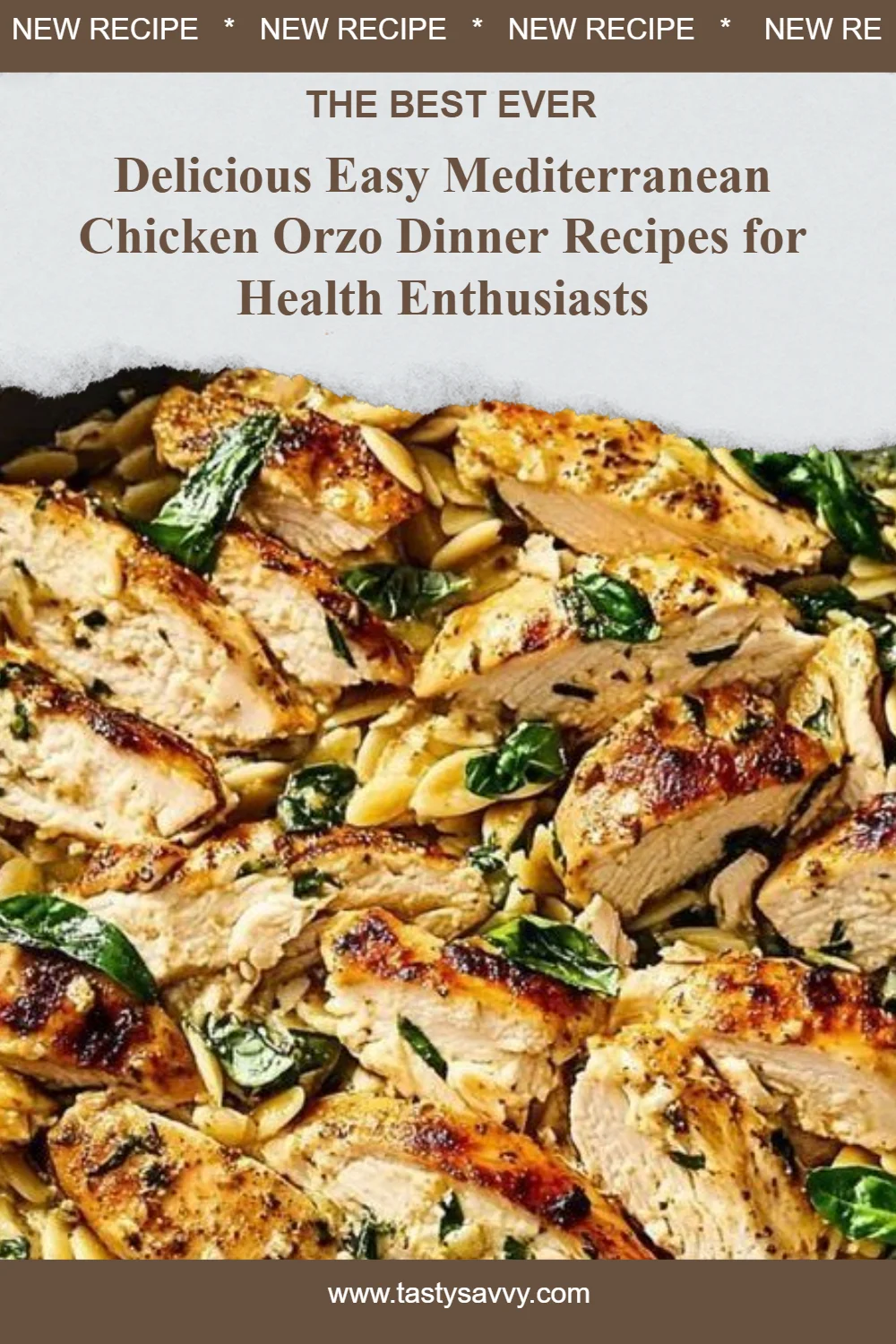 Flavorful Mediterranean Chicken Orzo