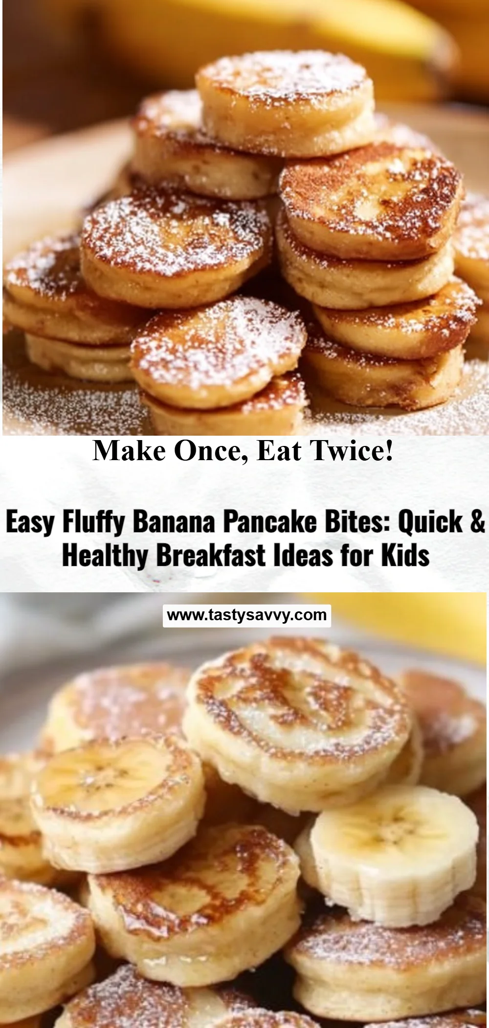 Fluffy Banana Pancake Bites