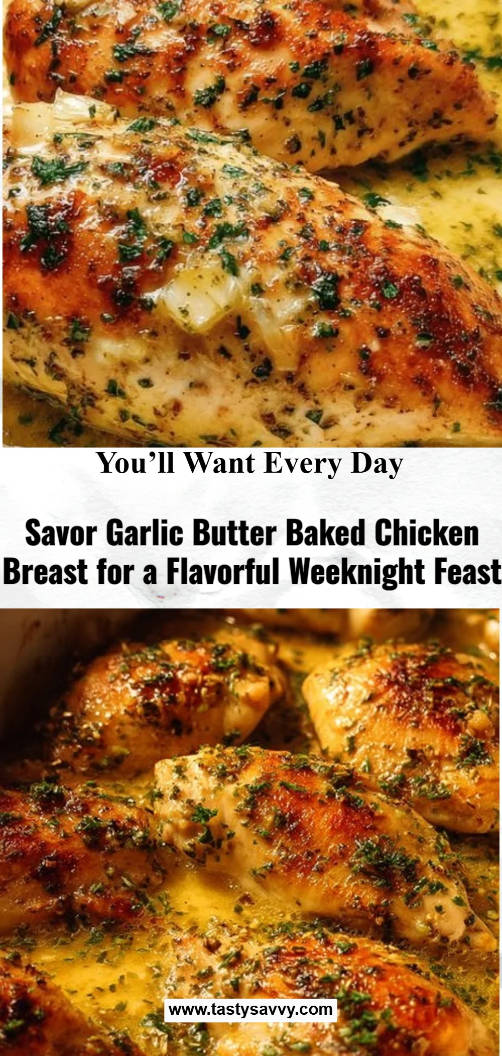 Garlic Butter Baked Chicken Breast