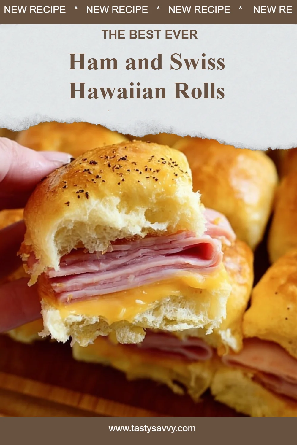 Ham and Swiss Hawaiian Rolls