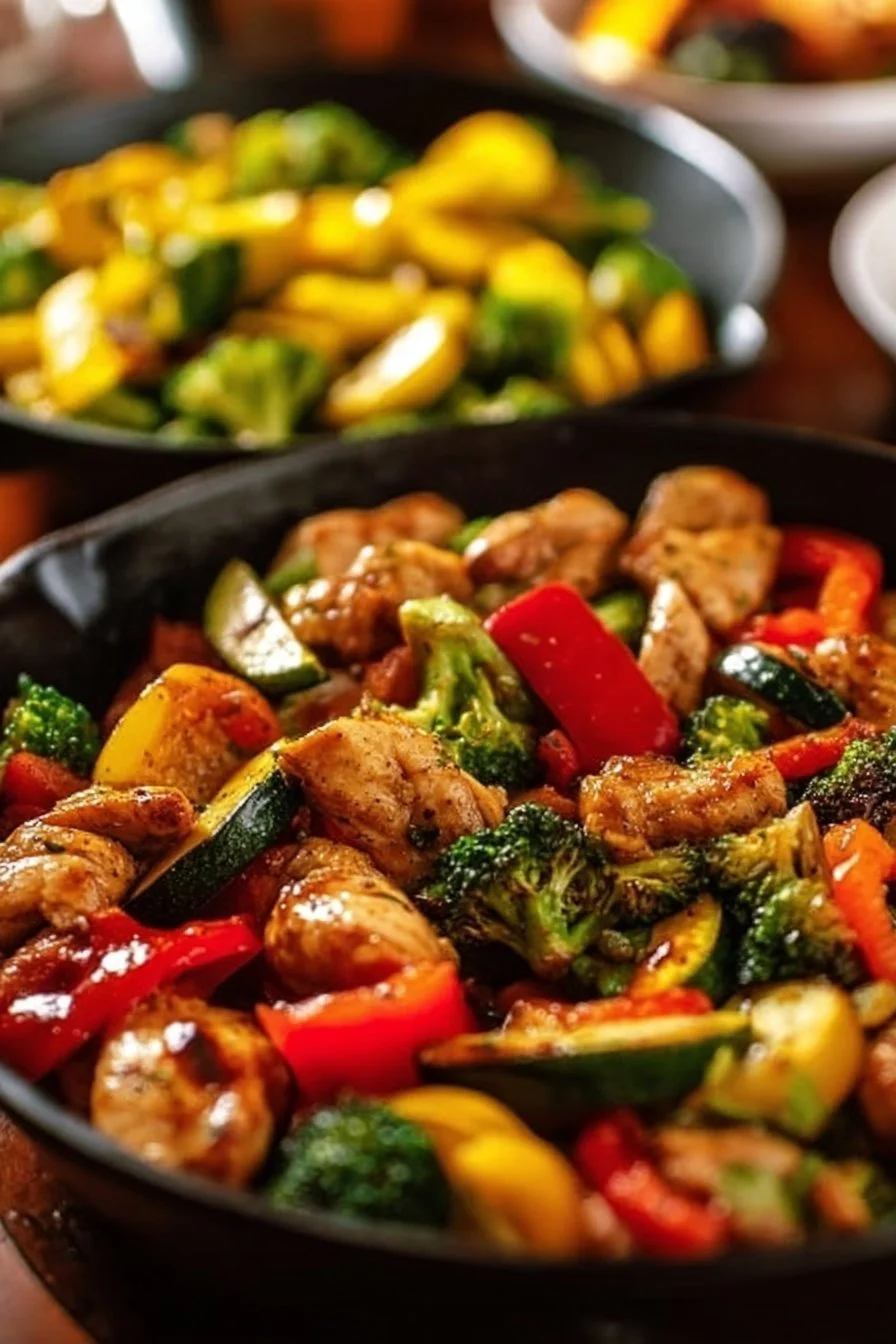 Healthy Chicken and Vegetables Skillet