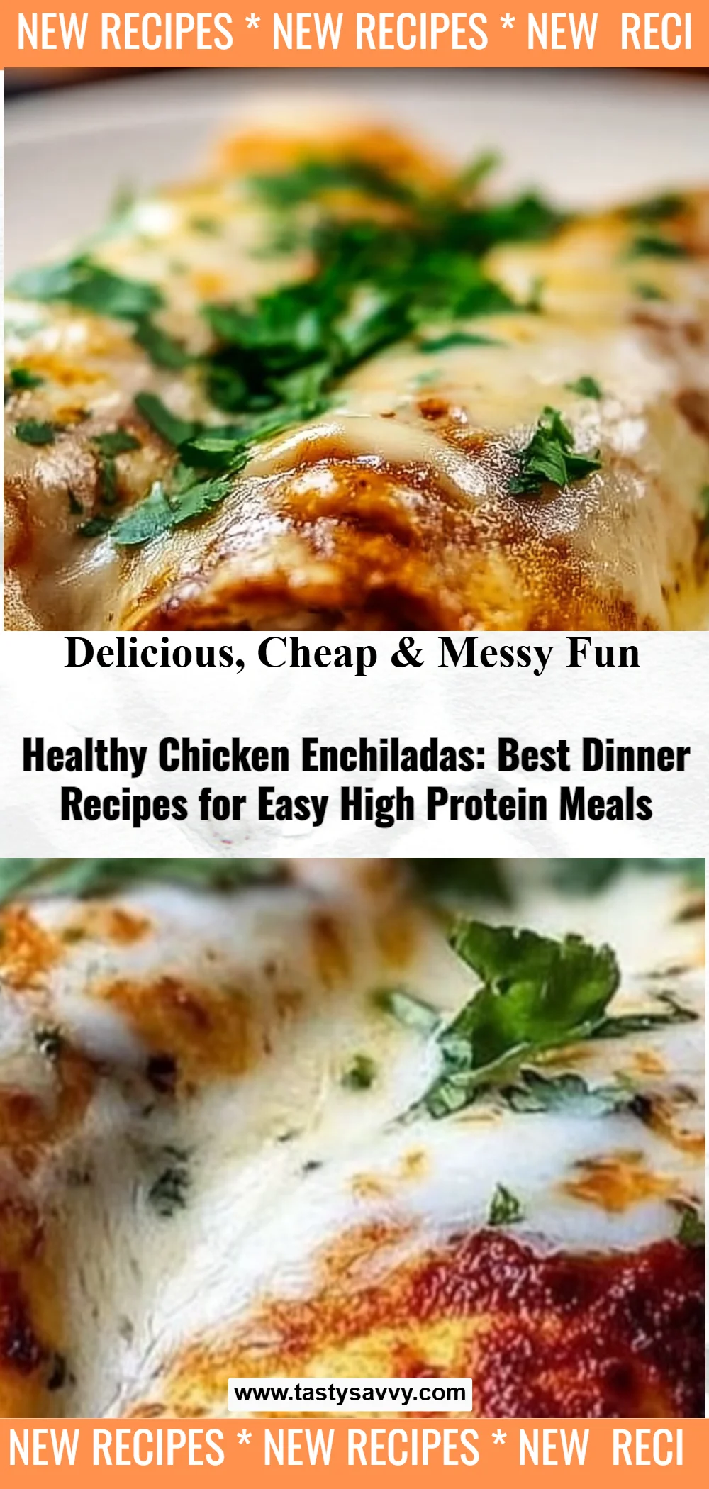 Healthy Chicken Enchiladas