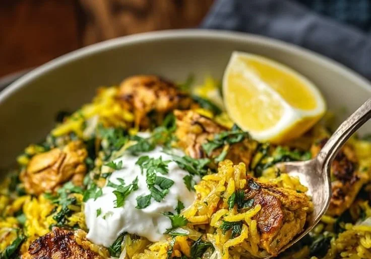 Healthy One-Pan Chicken and Rice