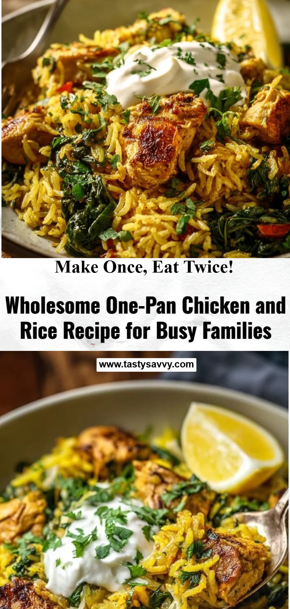 Healthy One-Pan Chicken and Rice