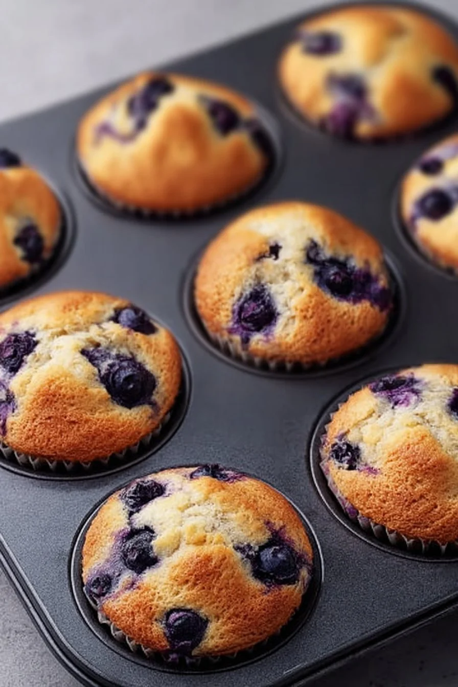 Hearty Blueberry Protein Muffins blueberry muffins Hearty Blueberry Protein Muffins