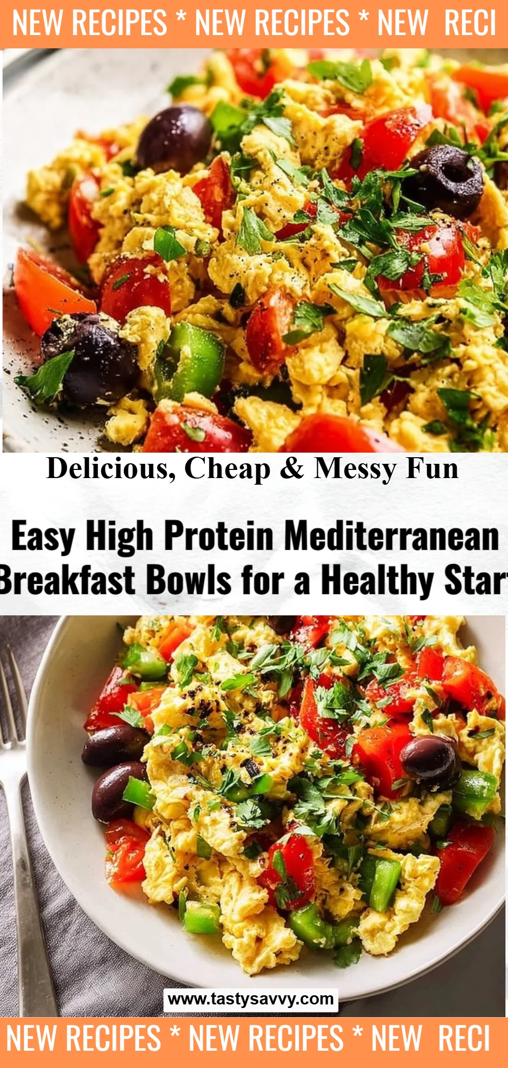 Homemade Mediterranean Breakfast Bowls