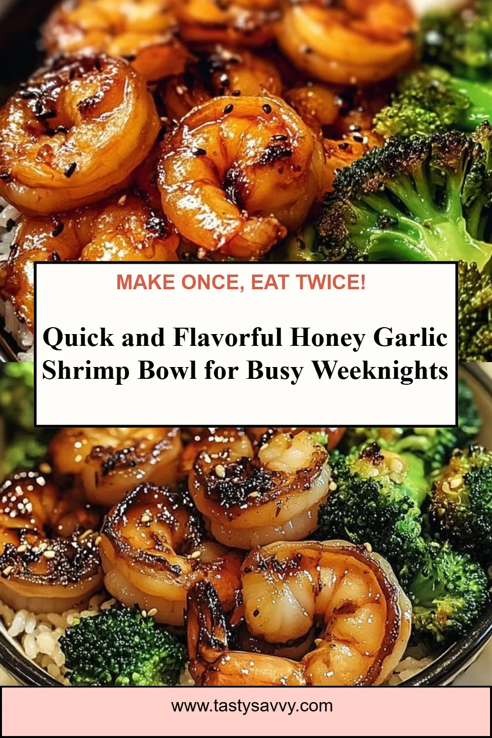 Honey Garlic Shrimp Bowl