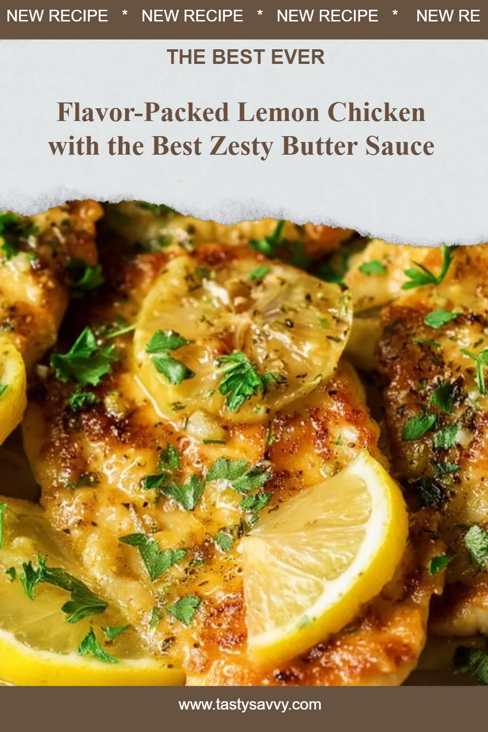 Lemon Chicken with BEST Lemon Butter Sauce