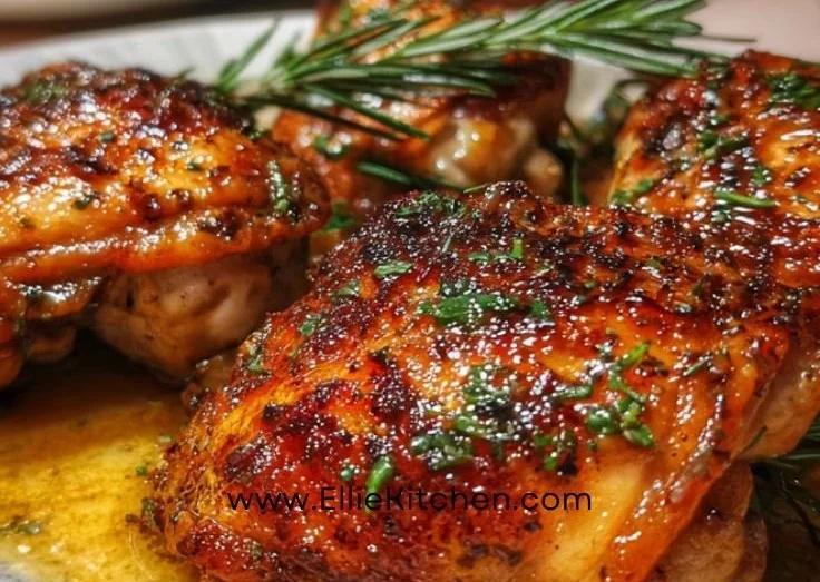 Lemon Paprika Roast Chicken Thighs