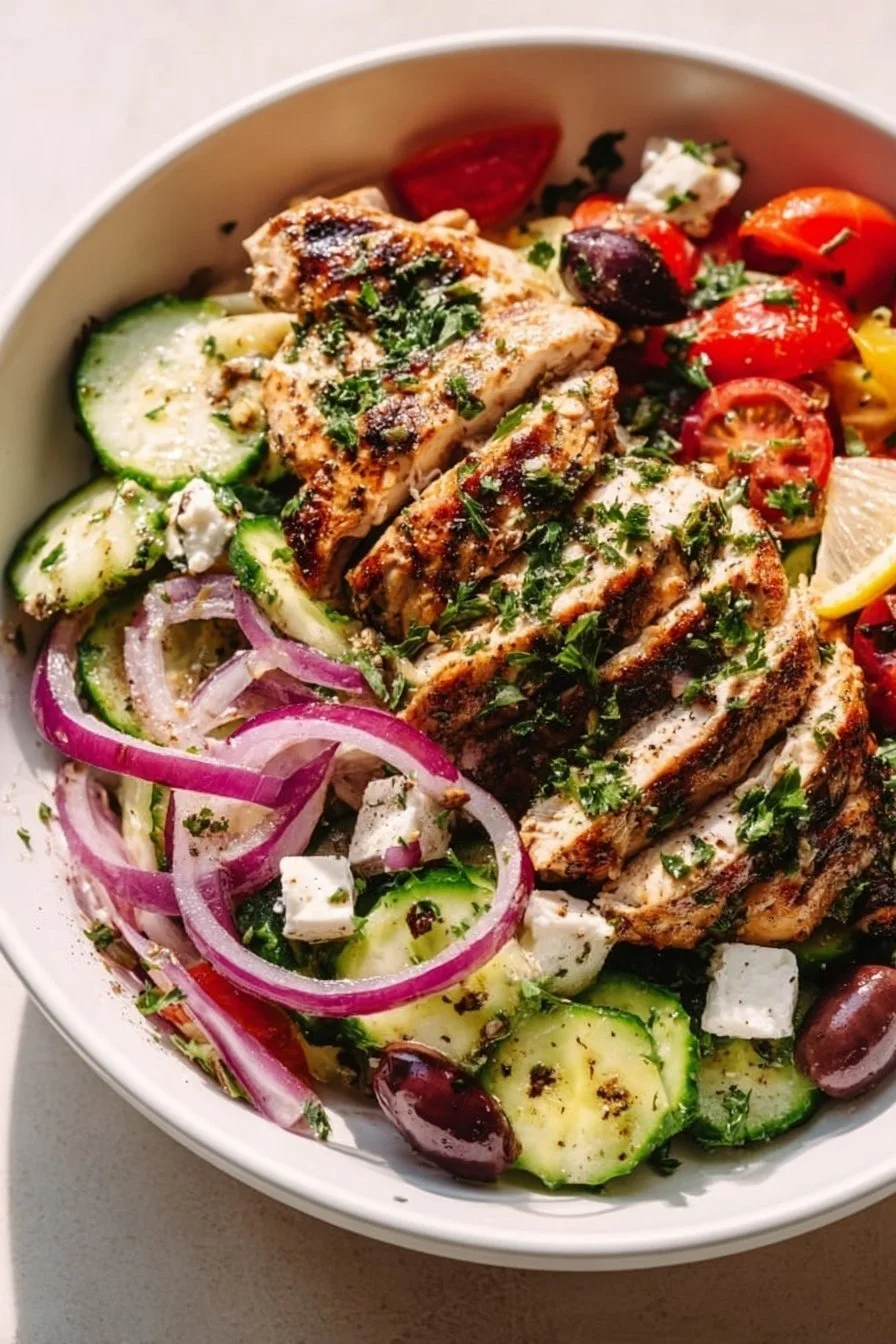 Low-Carb Greek Chicken Bowl