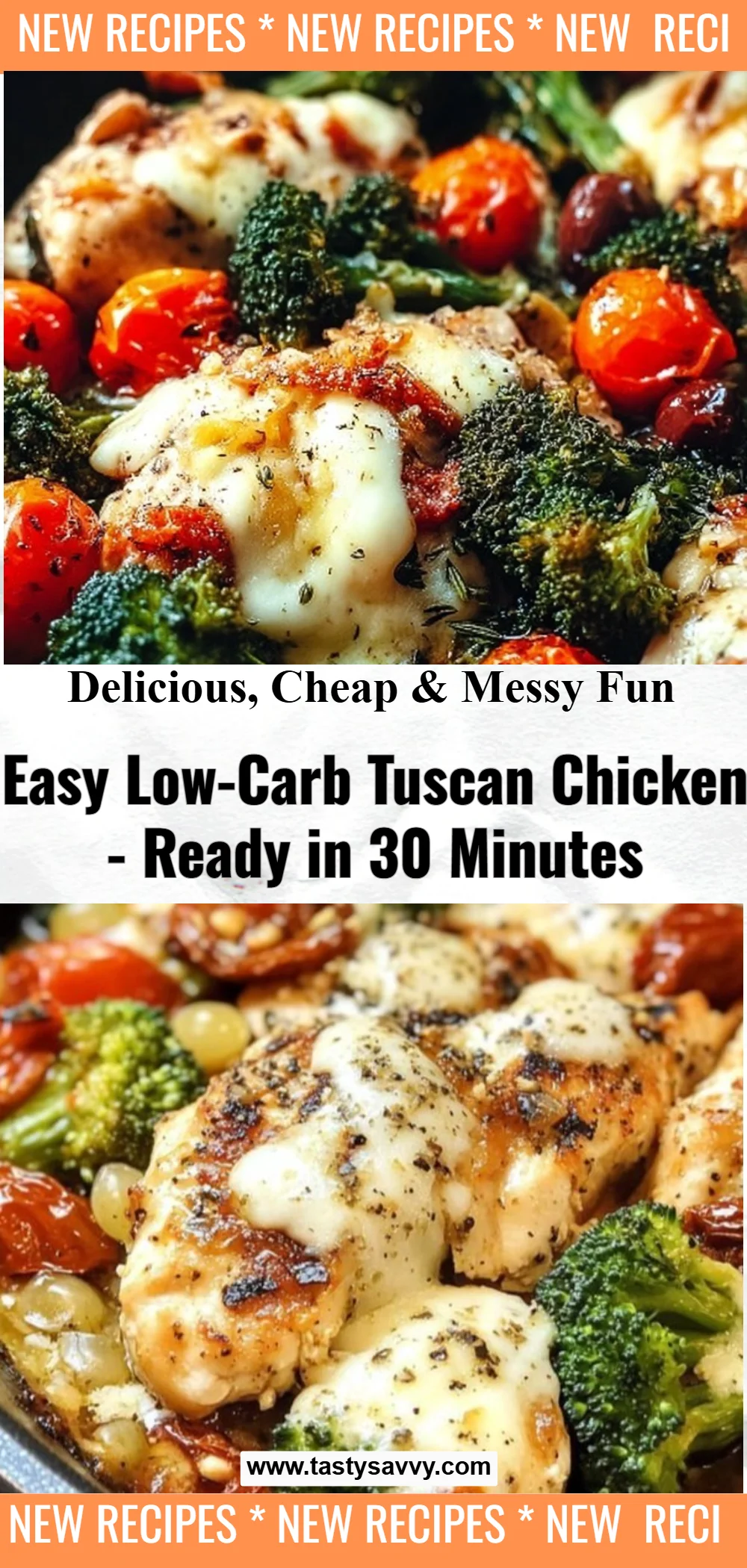 Low-Carb Tuscan Chicken