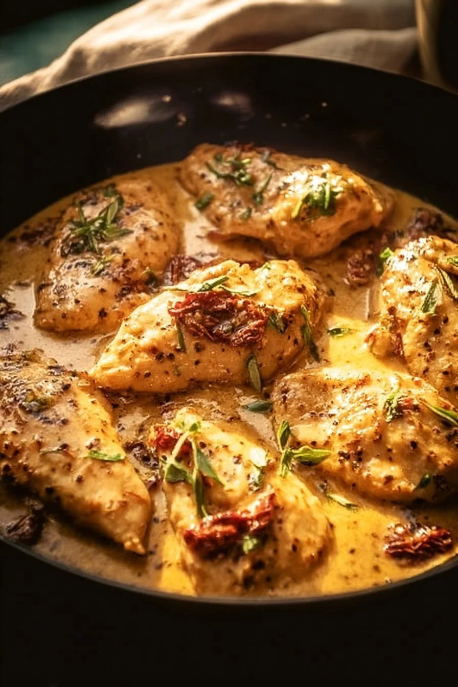 Delicious Marry Me Chicken recipe with creamy sauce and herbs