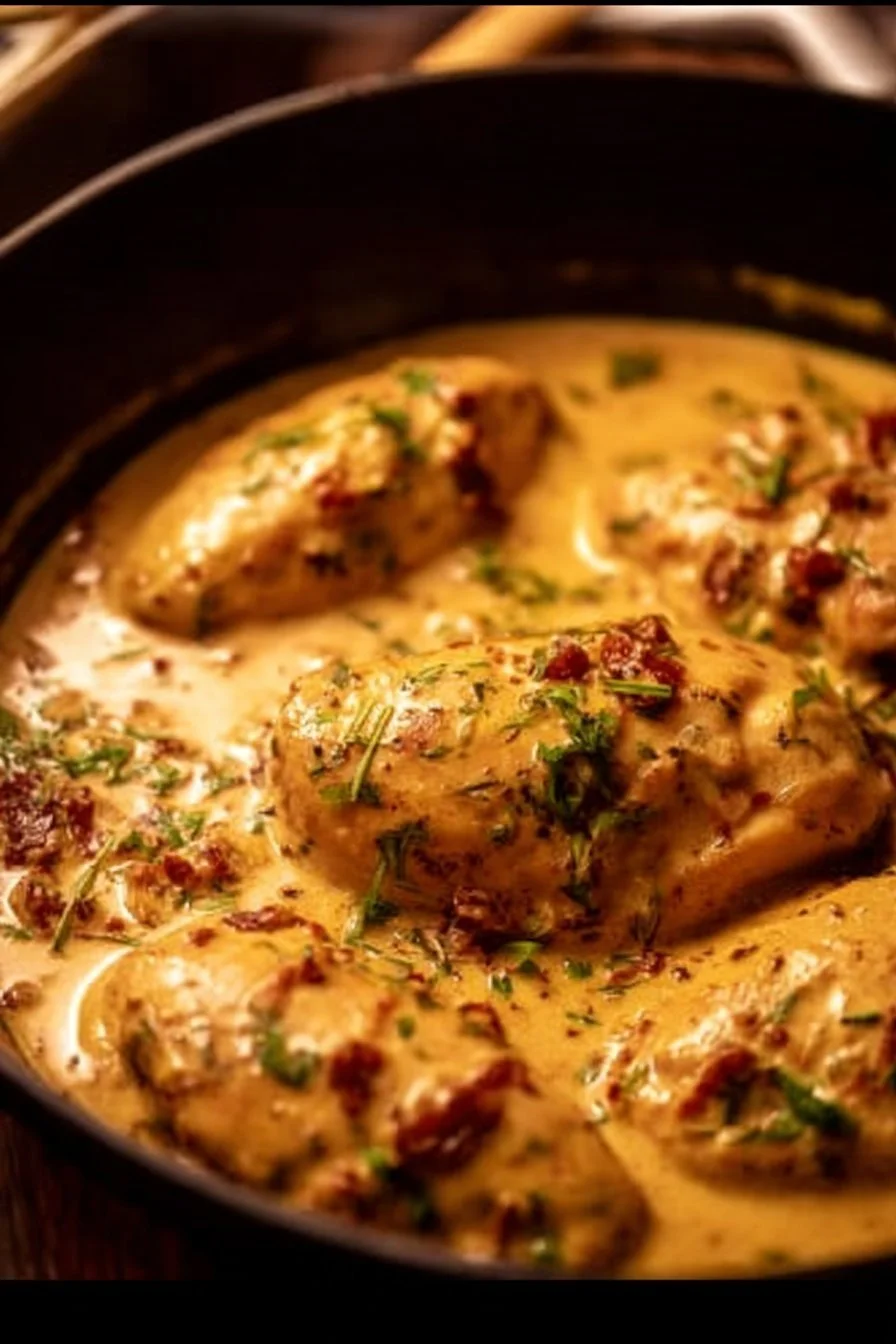 Delicious Marry Me Chicken dish with creamy sauce and herbs