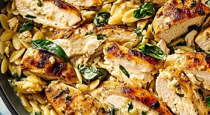 Mediterranean Chicken Orzo