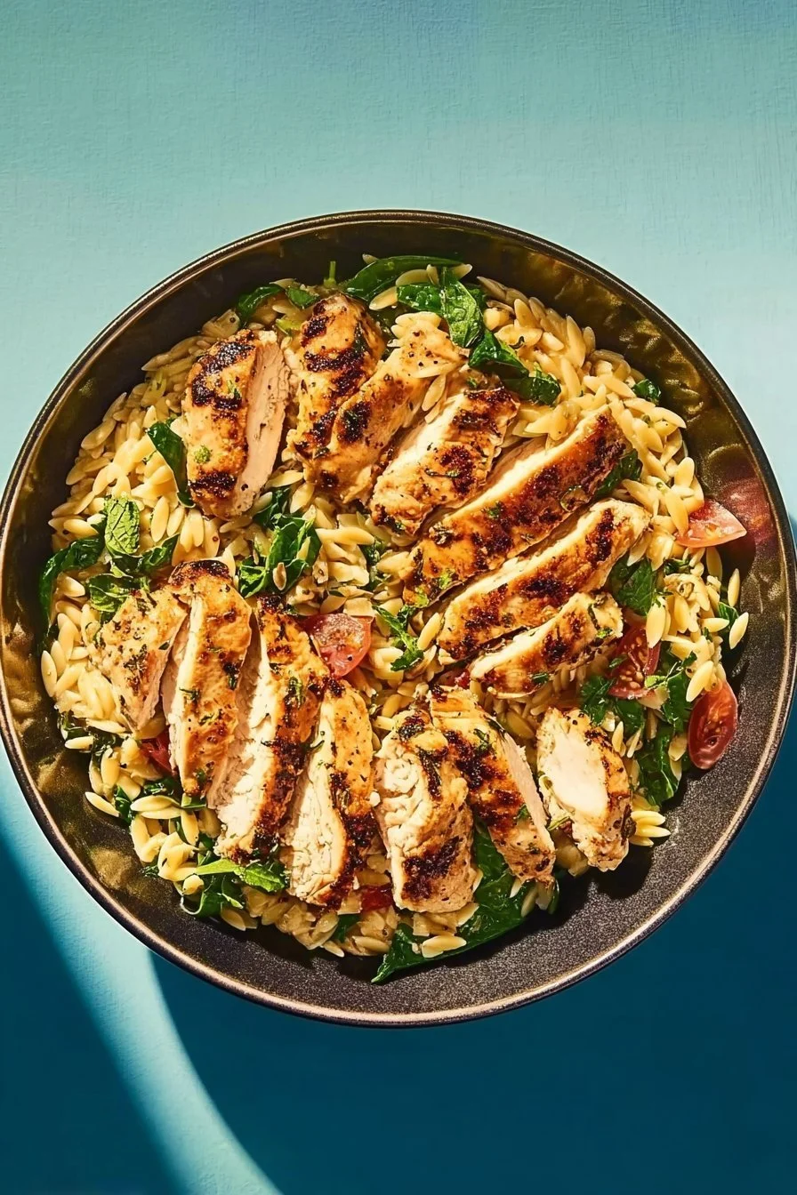 Mediterranean Chicken Orzo