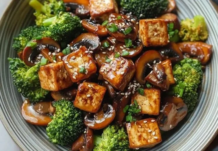 Mushroom and Tofu Stir-Fry Mushroom Tofu Stir-Fry Mushroom and Tofu Stir-Fry