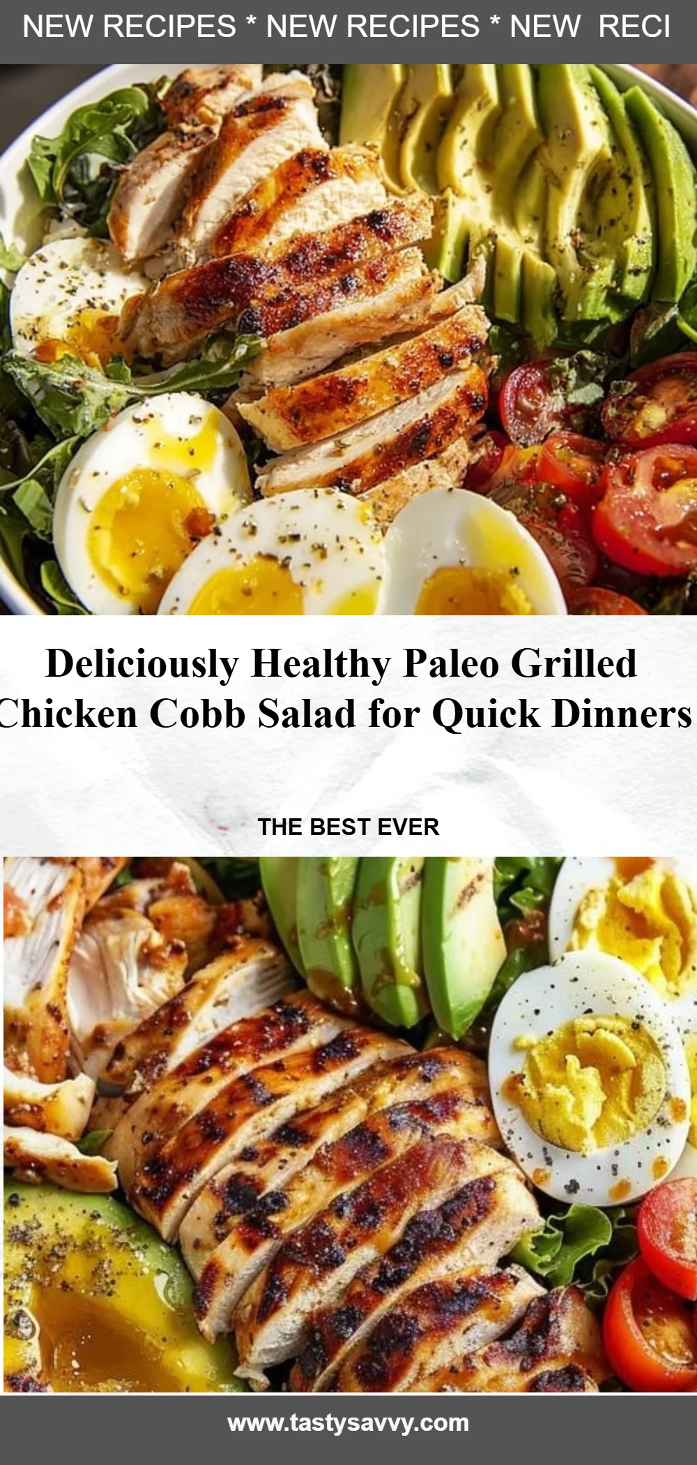 Paleo Grilled Chicken Cobb Salad