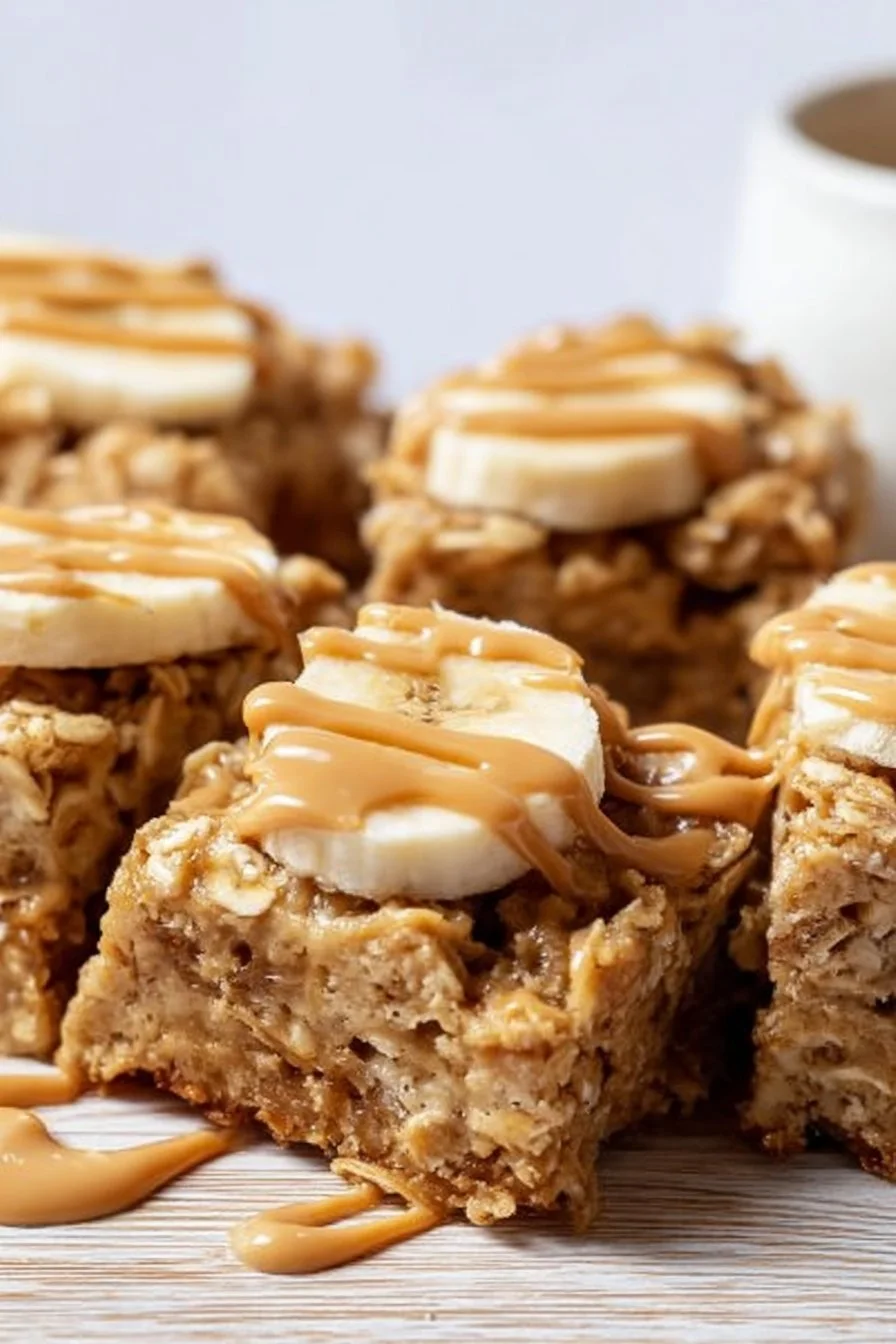 Peanut Butter Banana Baked Oatmeal