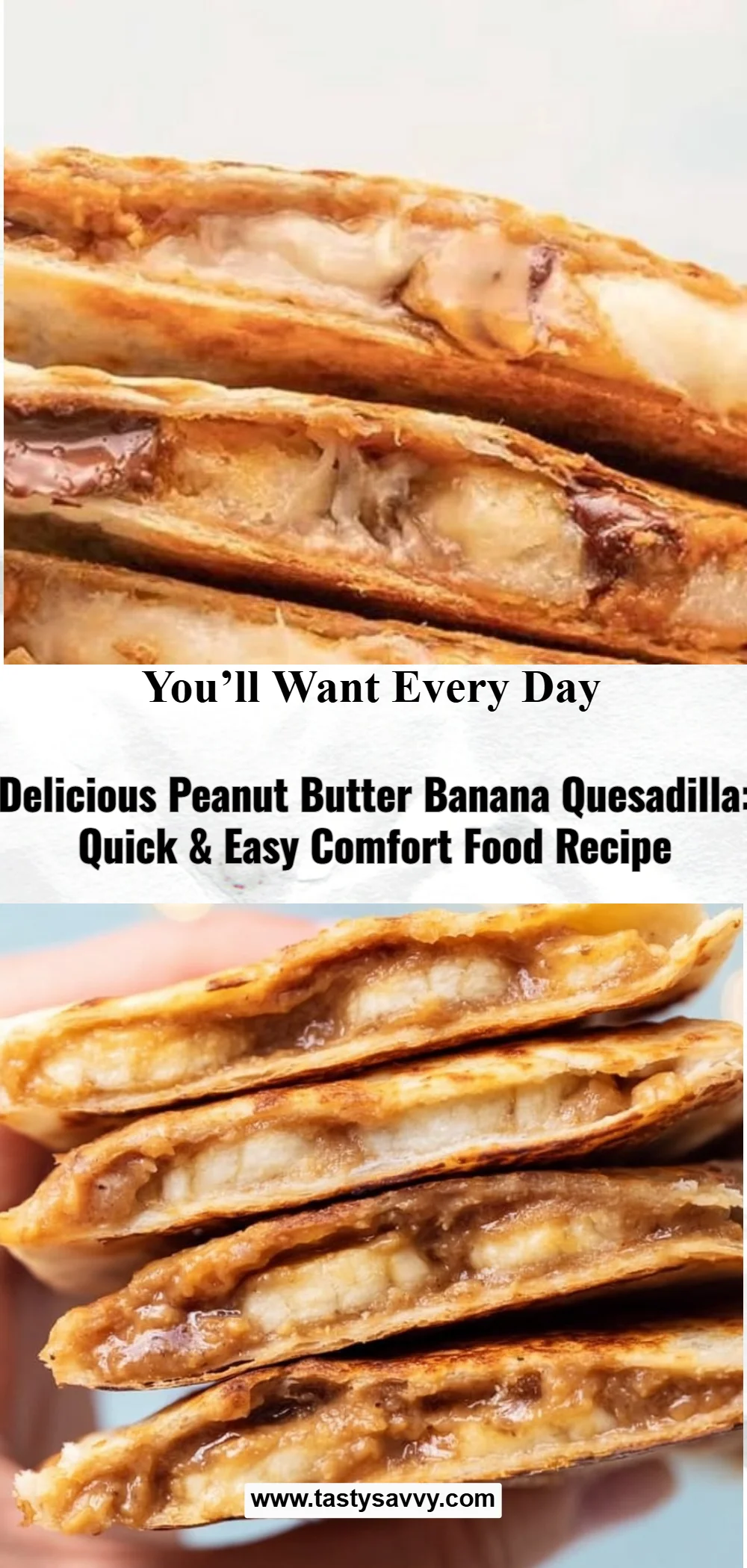 Peanut Butter Banana Quesadilla