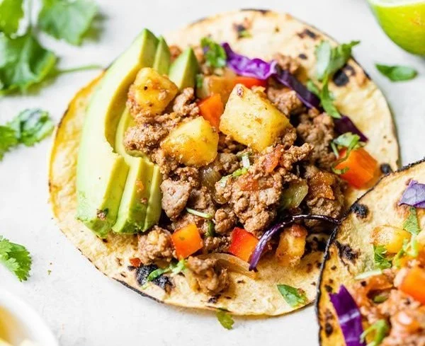 Pineapple Turkey Tacos