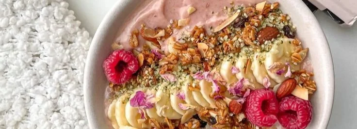 Pink Raspberry Smoothie Bowl