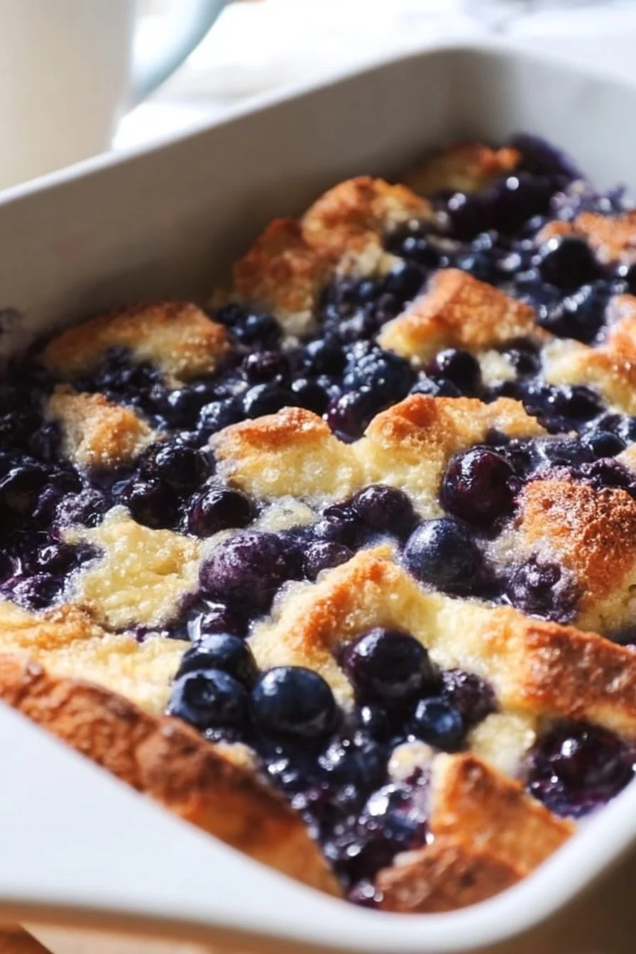 Quick Blueberry French Toast Casserole