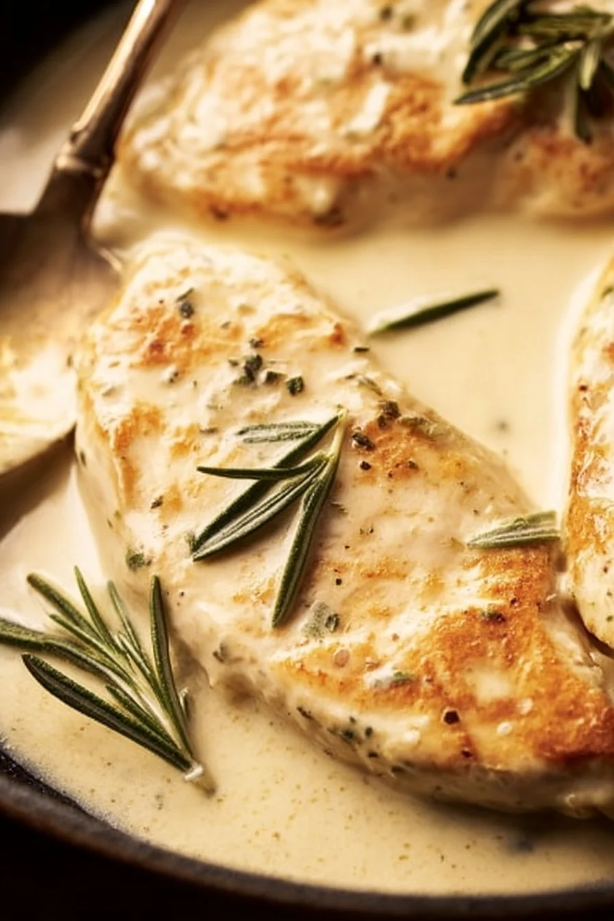 Delicious Rosemary Dijon Chicken with herbs and spices