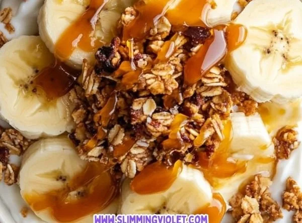 Salted Caramel Banana Yogurt Bowl