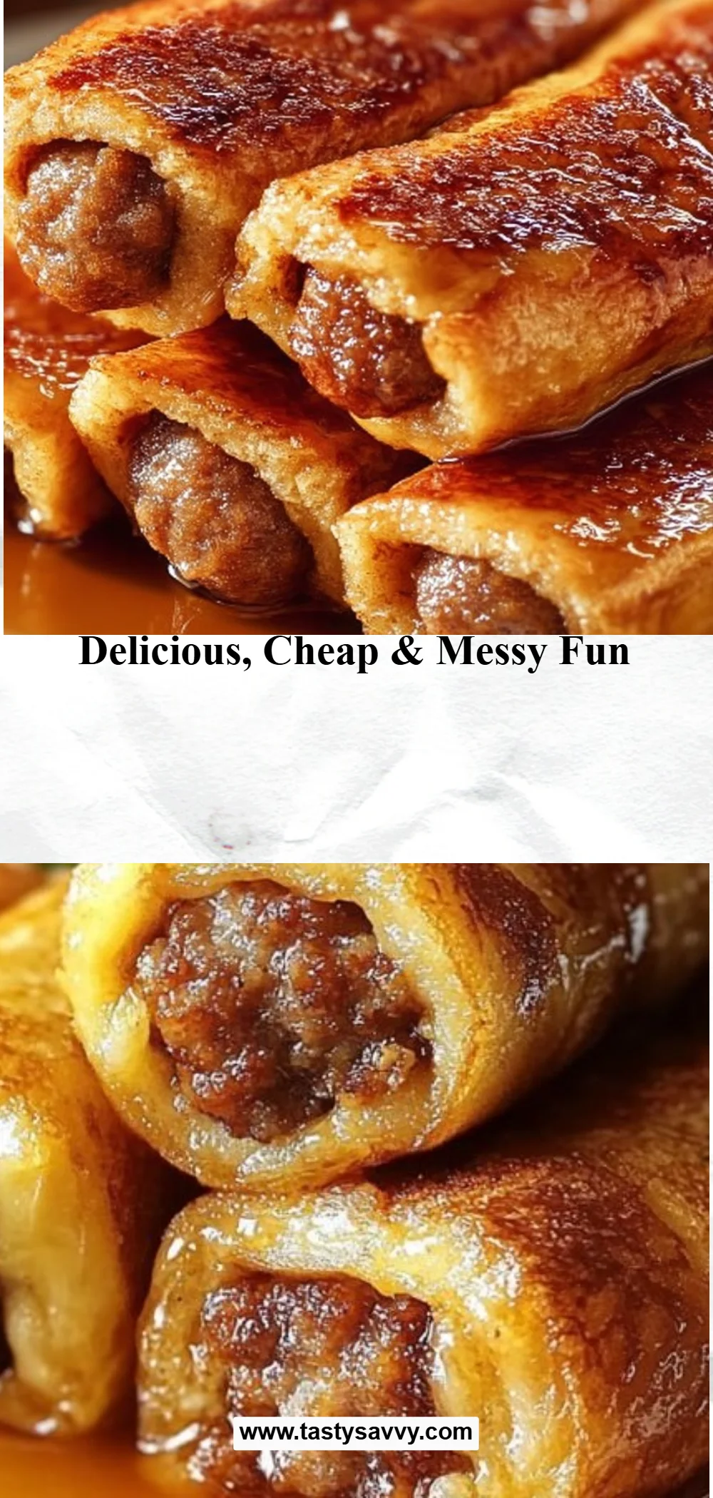 Sausage French Toast Roll-Ups