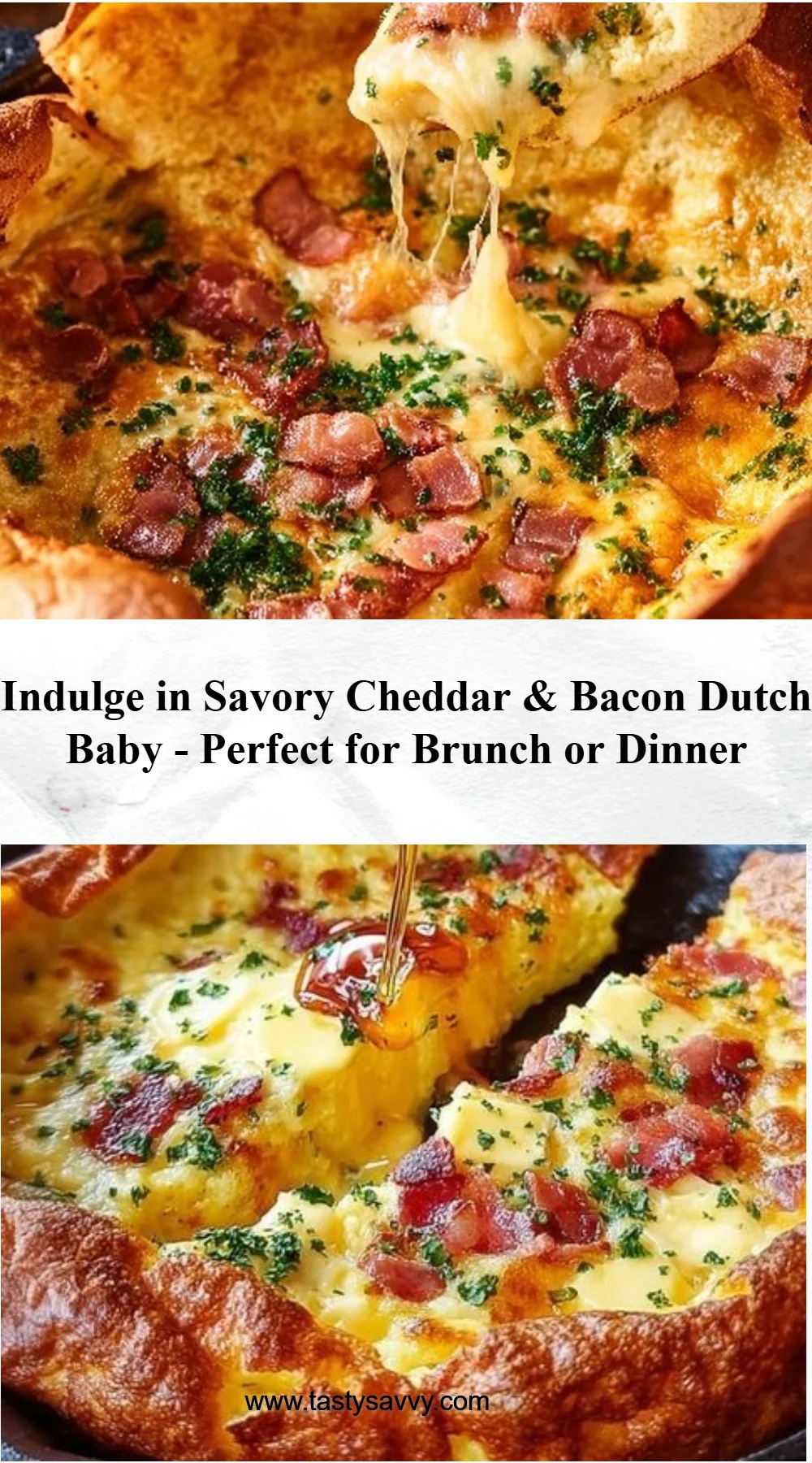 Savory Cheddar & Bacon Dutch Baby