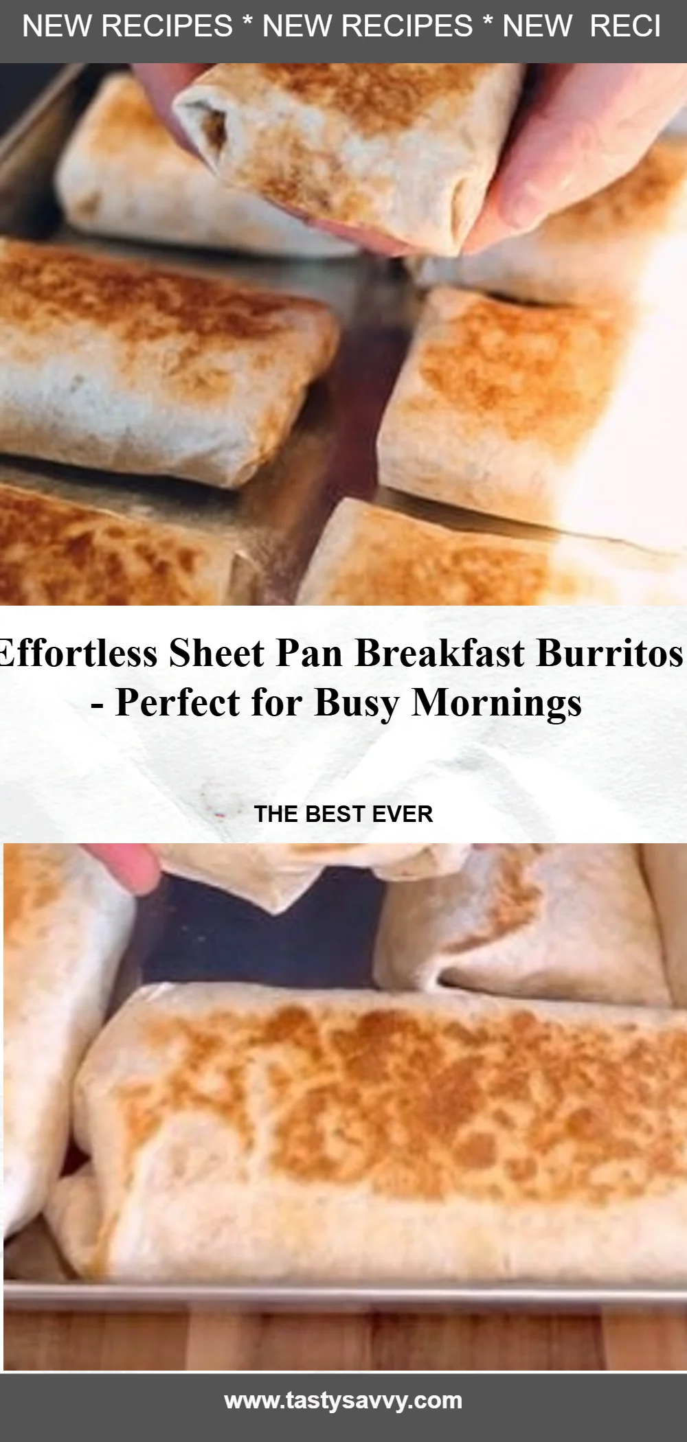 Sheet Pan Breakfast Burritos