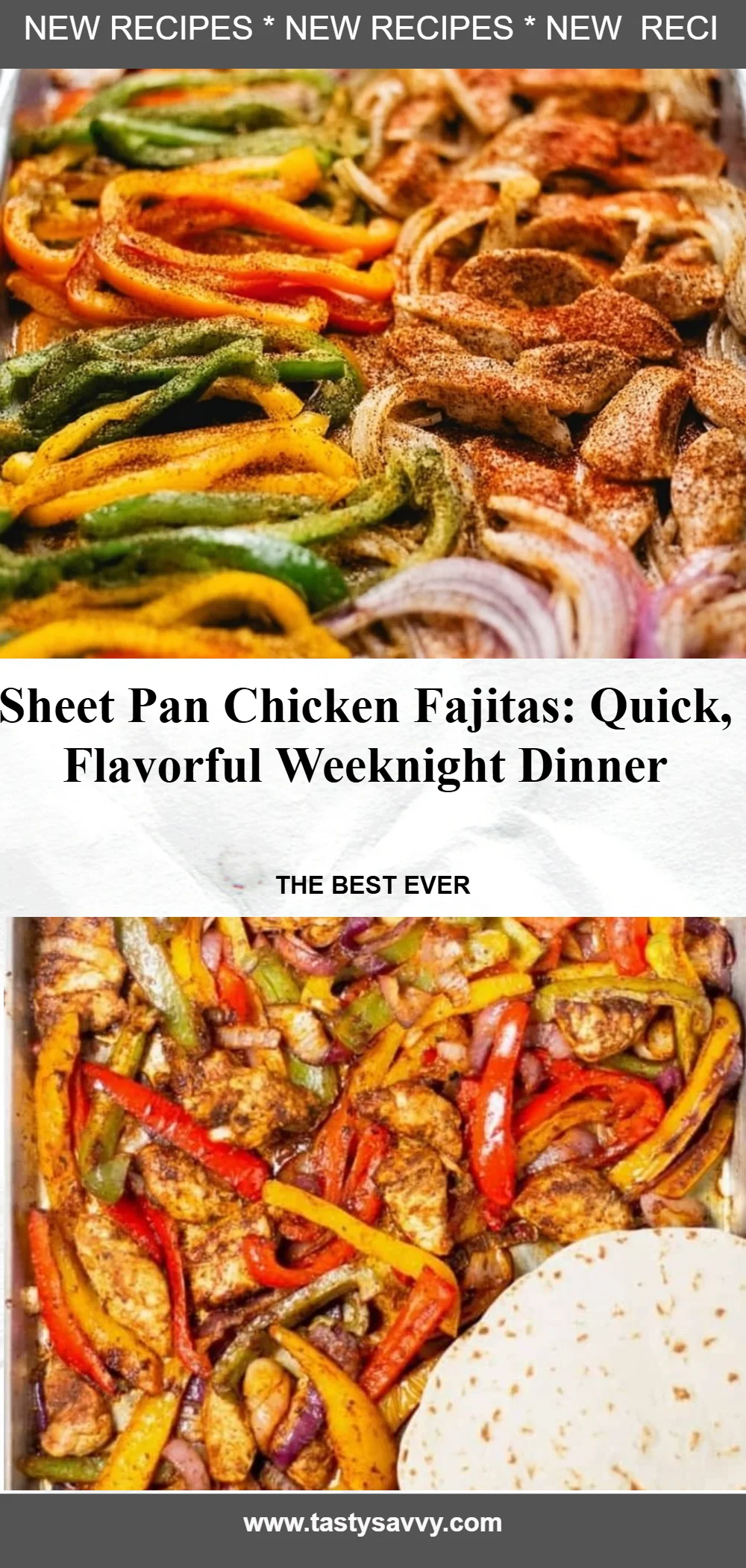 Sheet Pan Chicken Fajitas