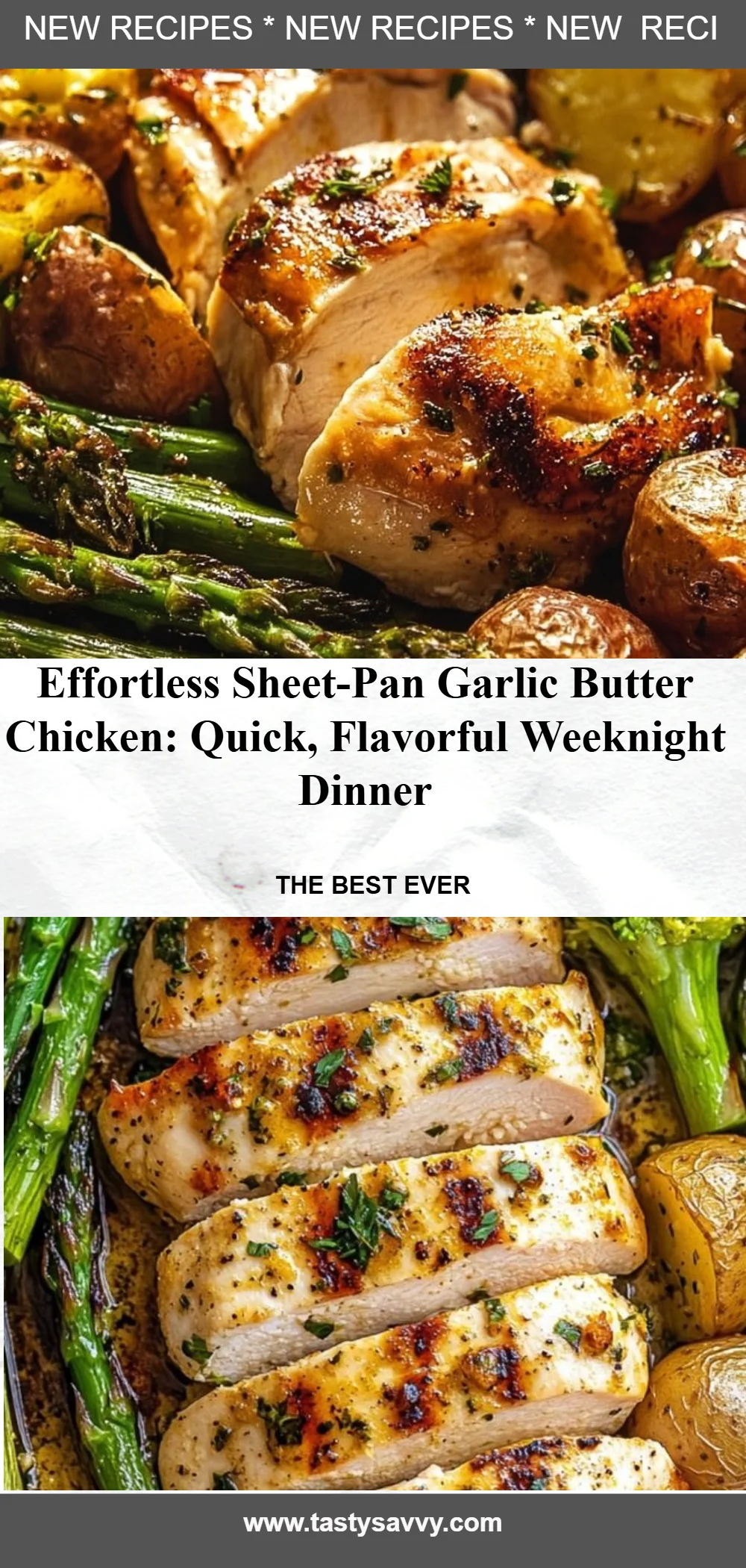 Sheet-Pan Garlic Butter Chicken