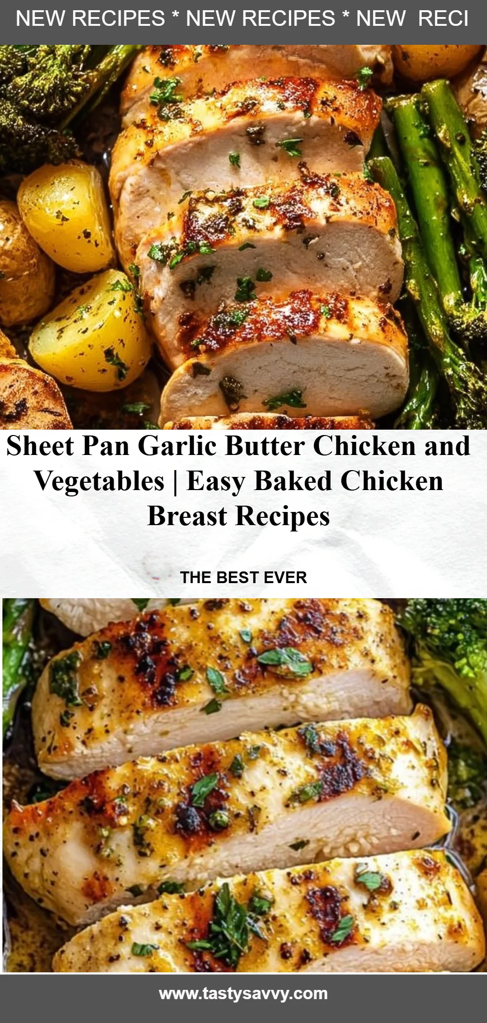 Sheet Pan Garlic Butter Chicken and Vegetables