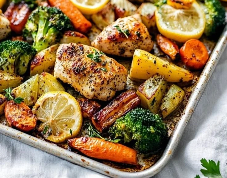 Sheet Pan Lemon Herb Chicken and Vegetables